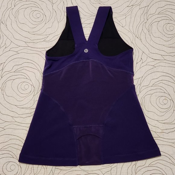 [6] Purple Lululemon Deep V Athletic Tank - Picture 3 of 14